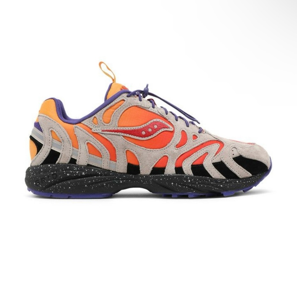 Saucony Orange and Purple Sneakers